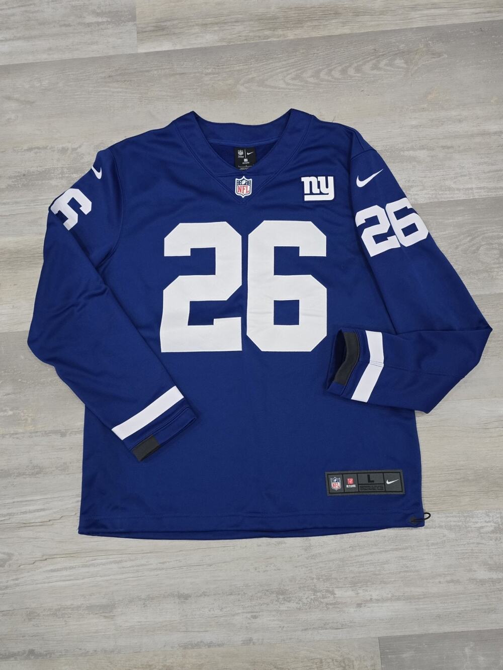 Nike NFL New York Giants Saquon Barkley #26 Blue Home Game Jersey Men's Large L